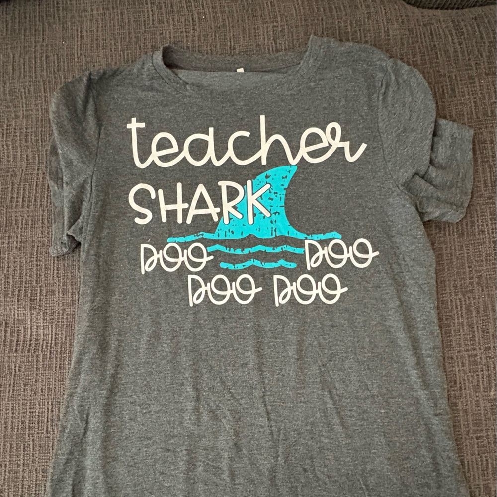 Gray Teacher Shark T-Shirt